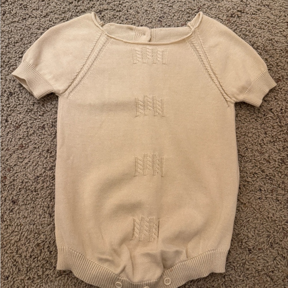 Baby knit romper
